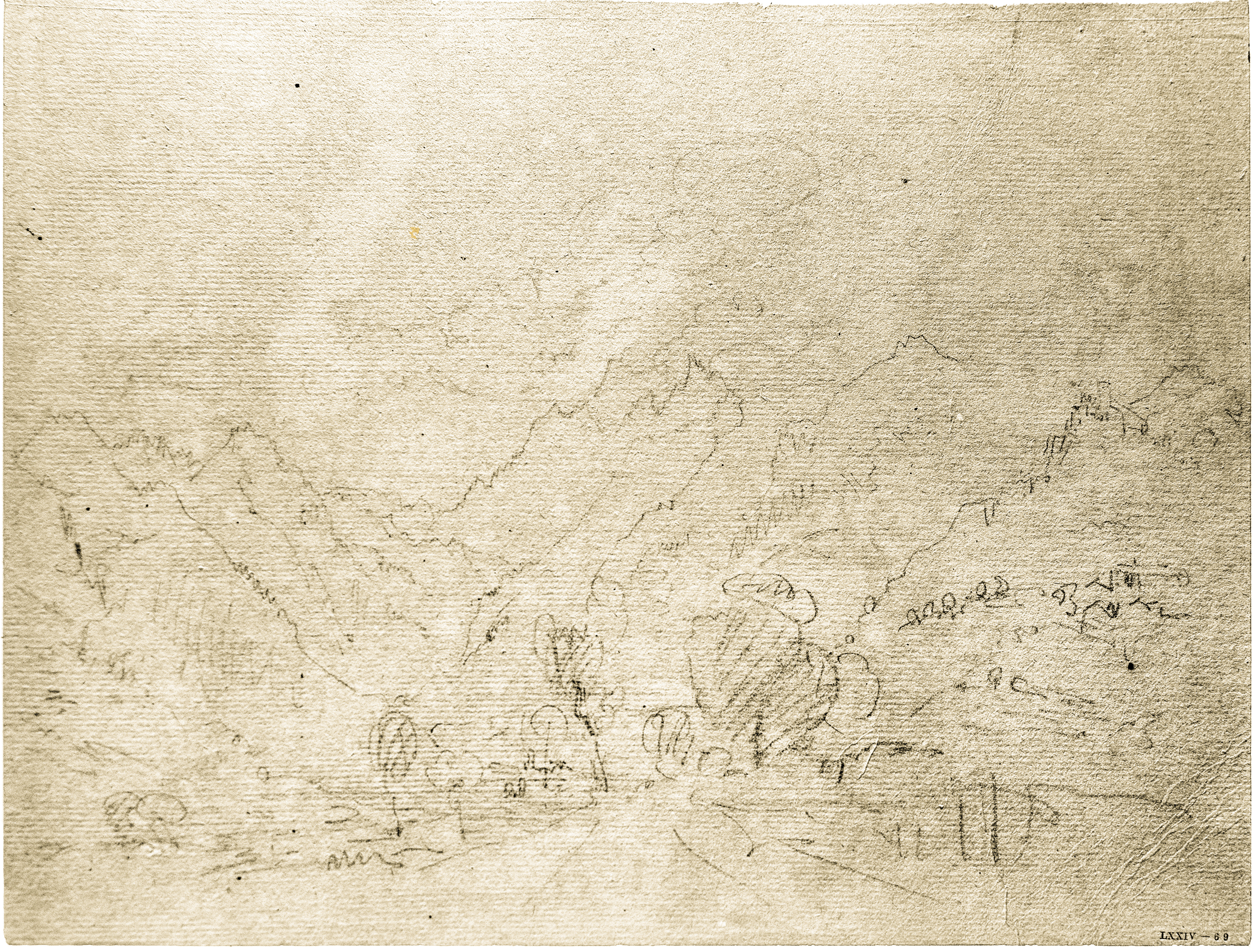 New identification: Turner's sketch of an impressive view from near La Salle of a cloud-covered Mont Blanc